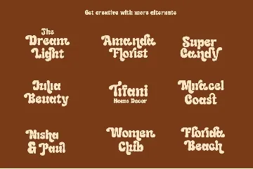 Regina Light Retro Fun Look Font