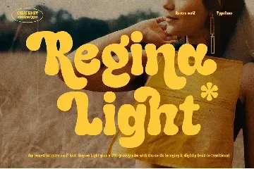 Regina Light Retro Fun Look Font