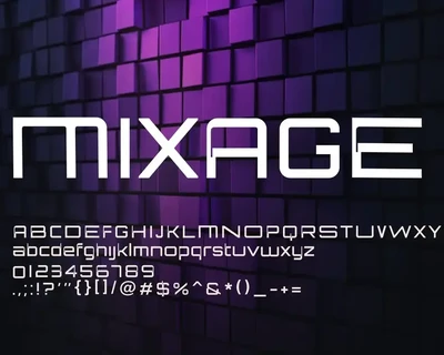 Mixage - Modern Font