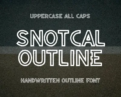 SnotcalOutline font