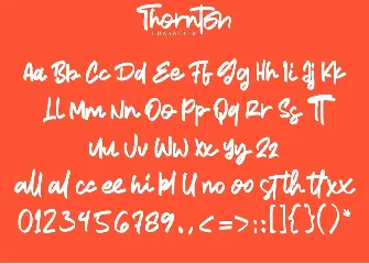 Thornton Script Font