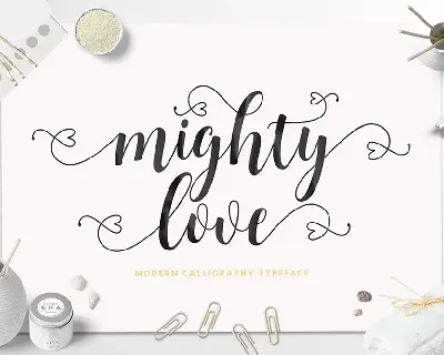 Mighty Love Script font