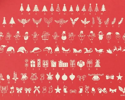 Christmas June Dingbat Font