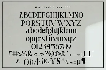 Ameliash font