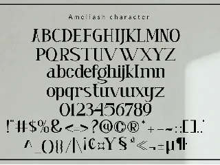 Ameliash font