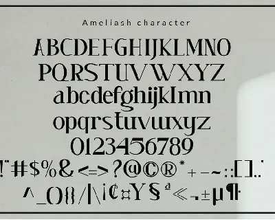 Ameliash font