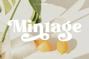 Mintage - Modern Retro Font