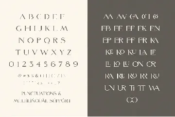 Morefren - Serif Ligature Font