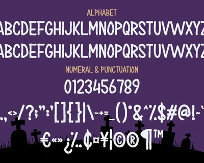 Haunted Street - Horror Display Font