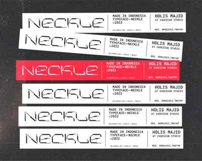 Neckle Typeface Tech font