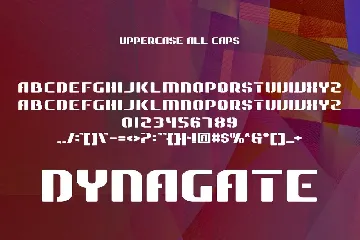 Dynagate - Modern Font