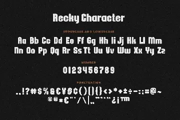 Recky a Modern Rounded Font