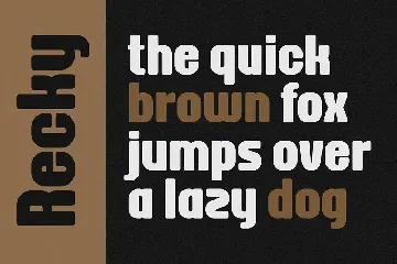 Recky a Modern Rounded Font