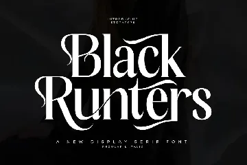 Black Runters A New Display Serif Font