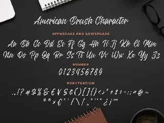 American Brush a Modern Brush Font