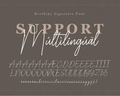 Besthiny Signature Script Font