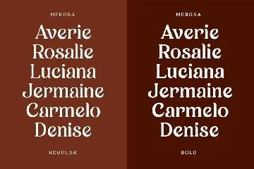 Merosa â€“ Display Typeface font