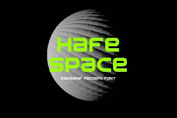 HafeSpace - Modern Font