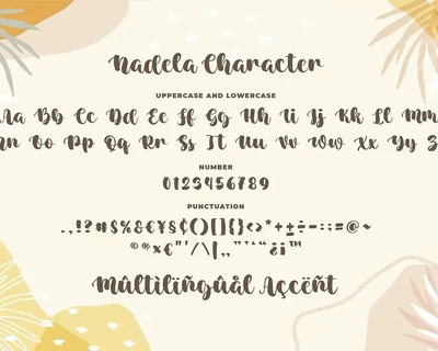 Nadela a Beauty Calligraphy Script Font