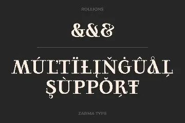 Rollions font