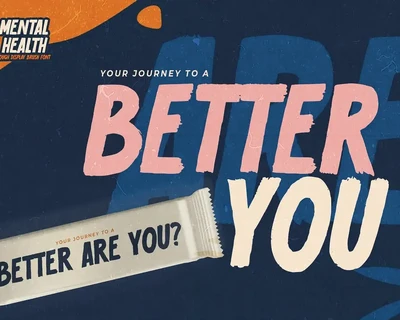 Mental Health - Rough Display Brush Font