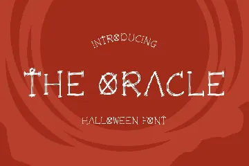 The Oracle Halloween Font