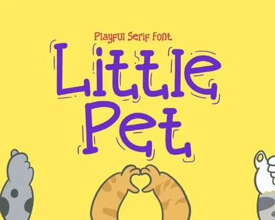 Little Pet cute font