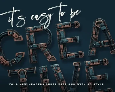 Steampunk - 3D Color SVG Font
