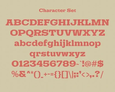 Slabtro Slab Serif Display Font