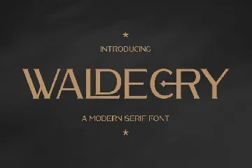 Waldecry A Modern Serif Font