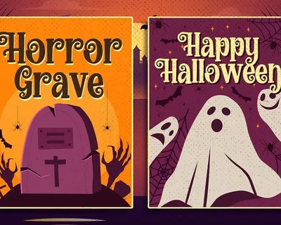 Halloween Sunday - a Playful Scary font