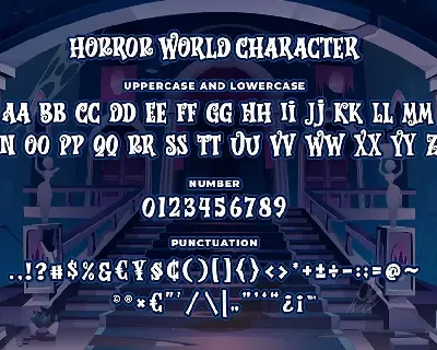 Horror World a Bouncy Horror Font