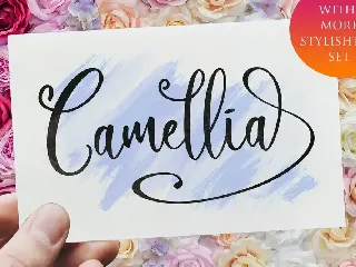 Camellia Script font