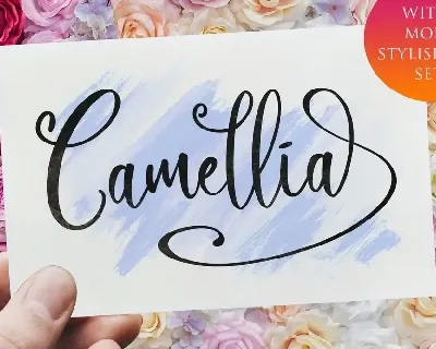 Camellia Script font