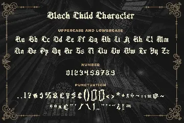 Black Child a Natural Blackletter Font