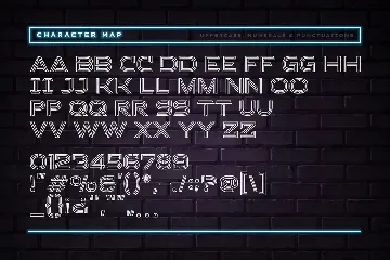Stacker - Neon Sci-fi Futuristic font