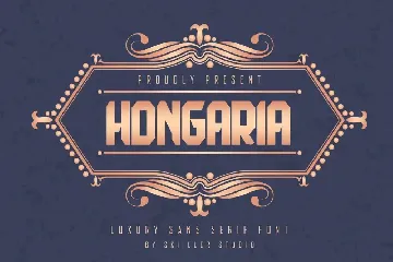 Hongaria - Luxury Sans Serif Font