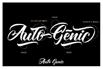 Autogenic |  Brush Lettring Font