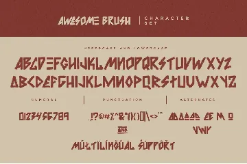 Awesome Brush Font