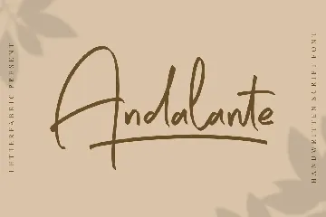 Andalante Handwritten Script Font