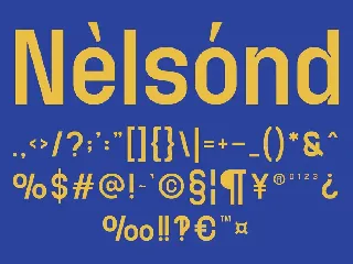 Nelsond - A Modern Sans Serif Font