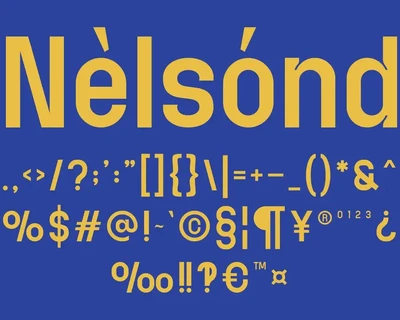 Nelsond - A Modern Sans Serif Font