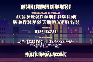 Urban Freedom a Bold Bouncy Font