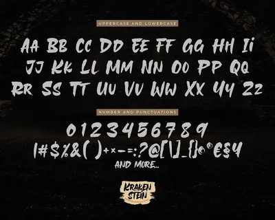 Krakenstein - Horror Display Font