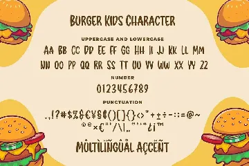 Burger Kids a Delicious Kids Font