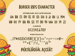 Burger Kids a Delicious Kids Font