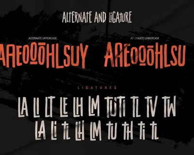 TROBOSH TYPEFACE BRUSH FONT