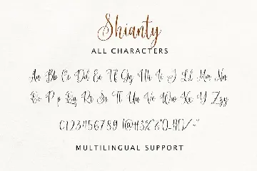 Shianty font