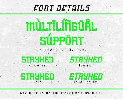 Stryked - Sport Font