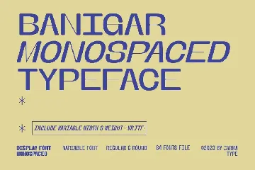 Banigar font